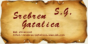 Srebren Gatalica vizit kartica